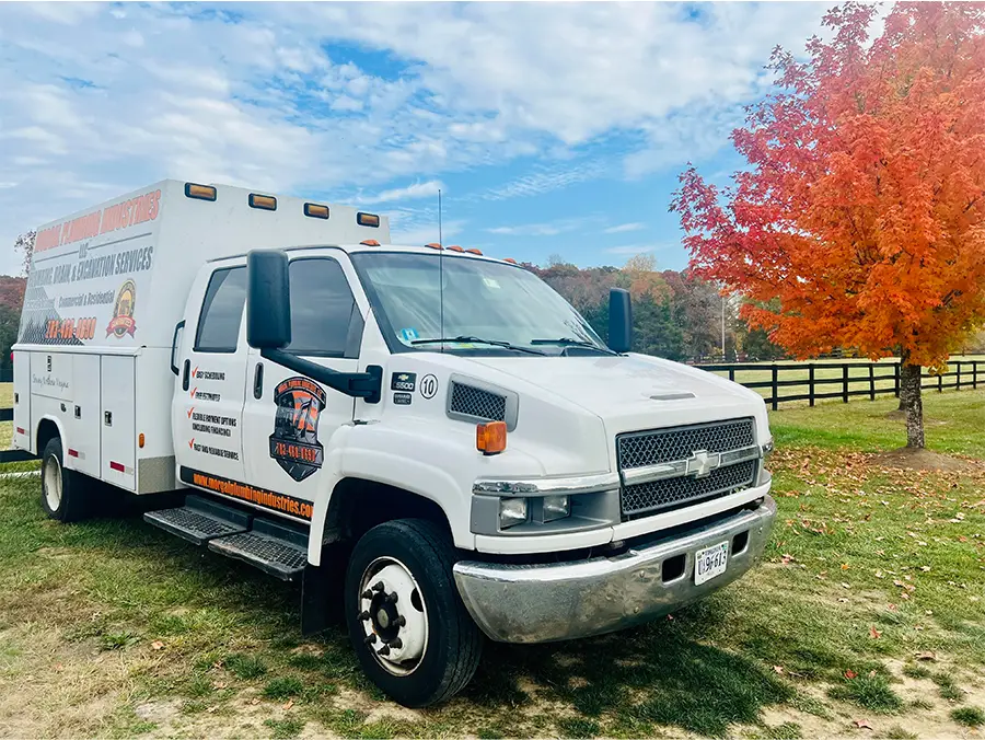 Morgal Plumbing Industries LLC service truck equipped for drain cleaning appointments